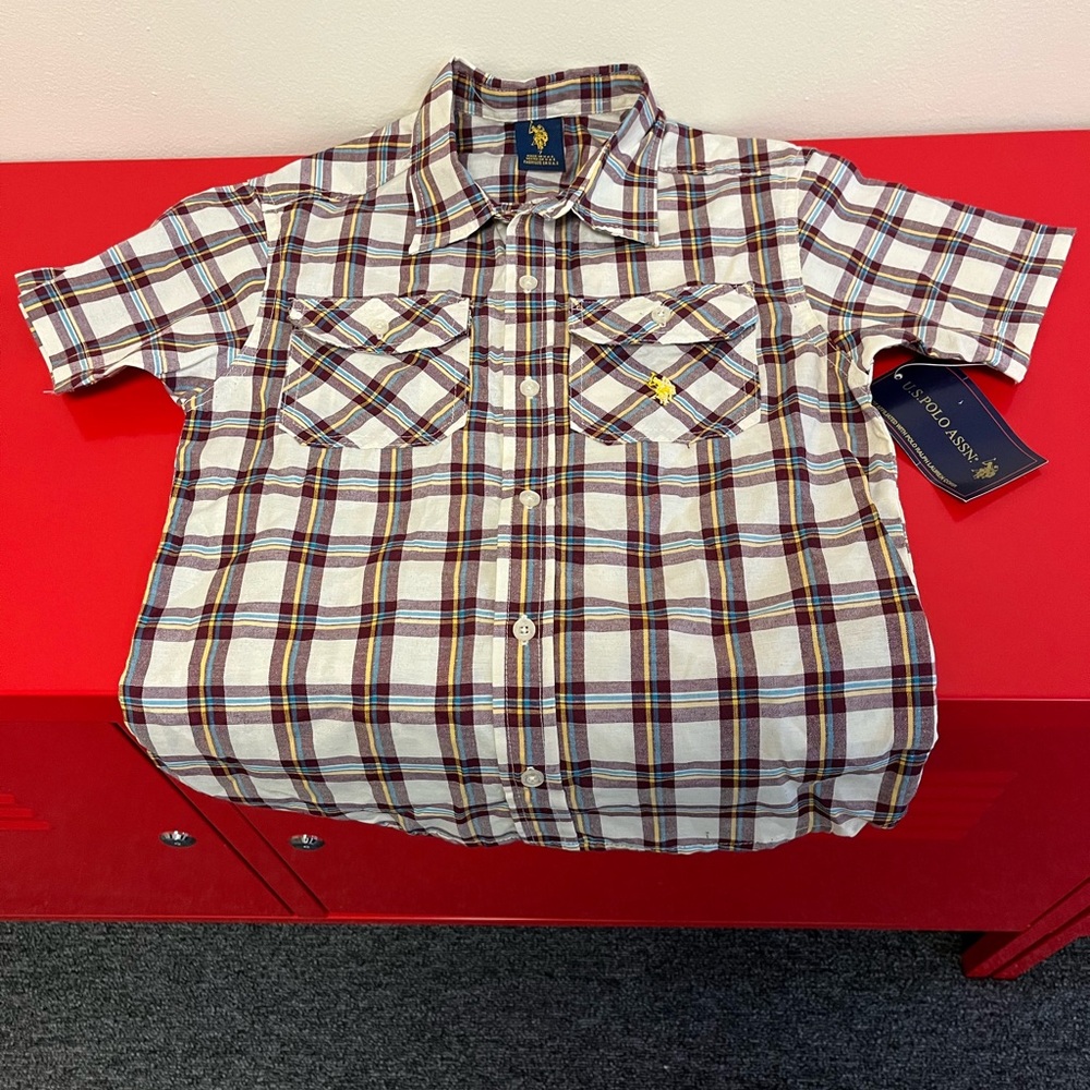 US POLO ASSN BOYS SHIRT - SIZE 7